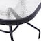 Flash Furniture Tory 27.5-in x 47.25-in Patio Table w/Tempered Glass Top w/Umbrella Hole and Steel Tube Frame, Blk FV-FRB7-120-7W-BLK-GG - alternate 3